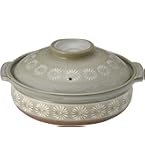 Amazon.co.jp: 【正規品】 萬古焼 銀峯 土鍋 (深鍋) 9号 3-4人用 花