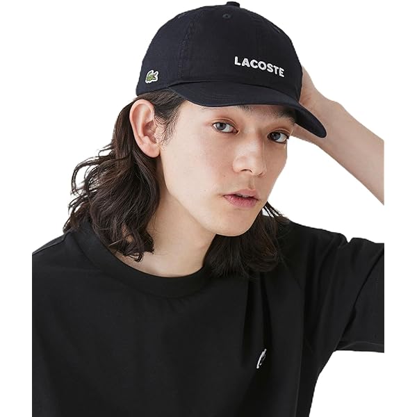 Amazon.co.jp: [ラコステ] 帽子 [公式] ウォッシュドツイルロー