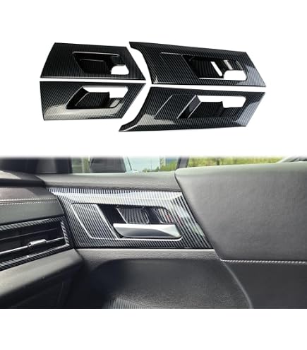 Carbon Fiber Style Steering Wheel Trim – Fits 2022-2024 Mitsubishi Outlander – Black – Self-Adhesive