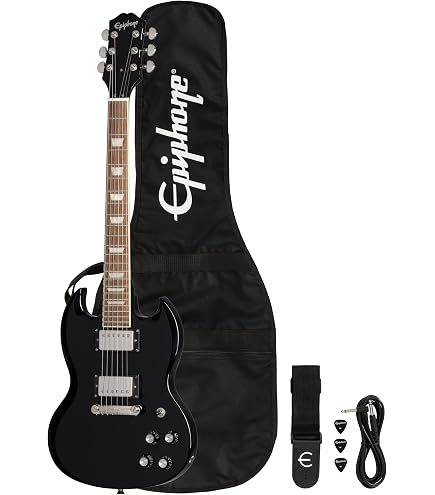Amazon | Epiphone/Inspired by Gibson SG Custom Ebony エピフォン