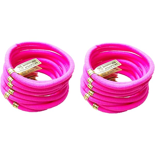 Amazon | 日本製 ヘアゴム リングゴム 20本セット*蛍光オレンジ