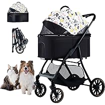 きよら　スキャロップドット　フローラルとリーフのサークル　車犬　ミヤビ他 Amazon.co.jp: TopGTzolun 犬用 ペットカート 中型犬 バギー