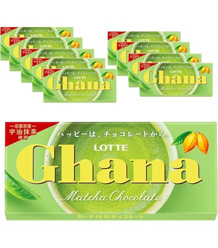 Amazon | ◇ロッテ ガーナ 抹茶チョコレート 45g【10個セット