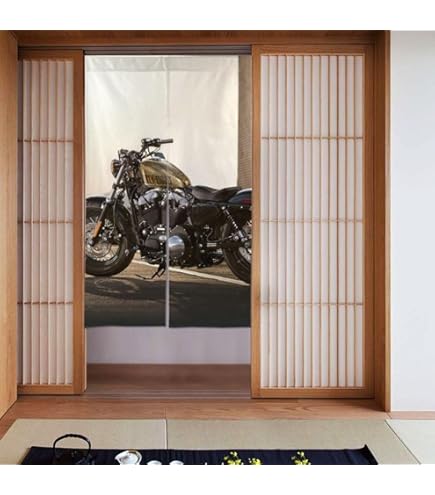 Amazon｜ハーレーダビッドソン のれん暖簾 四季兼用 簡単