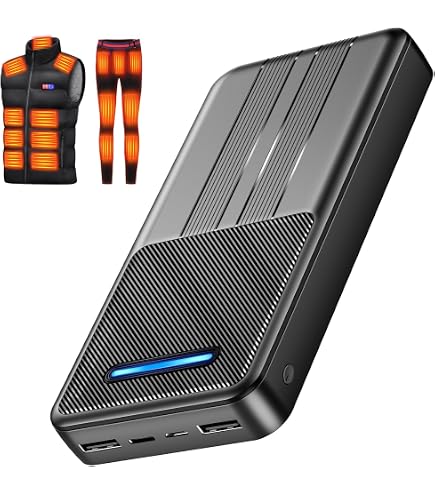Amazon | mAh 電熱ベスト バッテリー 20000mAh 大容量 電熱ジャケット