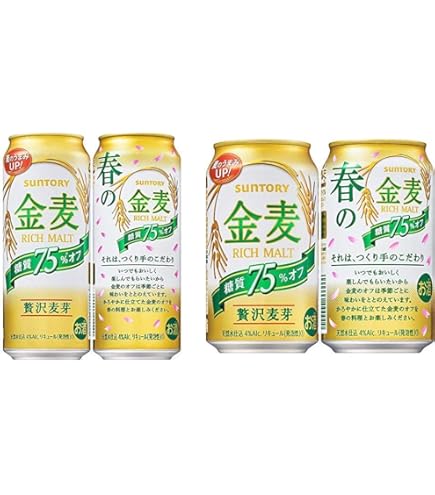 Amazon.co.jp: サントリー 金麦 糖質75%オフ 350ml 60本 (2ケース+12本