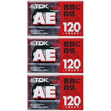 Amazon | TDK オーディオカセットテープ AE 120分3巻パック [AE-120X3G