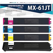 Amazon.co.jp: LCL Sharp用 シャープ用 MX-61JT 大容量 4色セット 互換