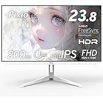 Amazon.co.jp: Pixio PX248 Wave White ゲーミングモニター 白 