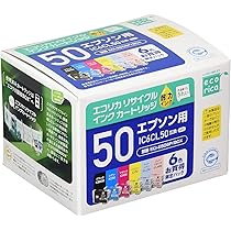 ecorica エコリカ エプソン IC6CL50対応リサイクルインク 6色パック