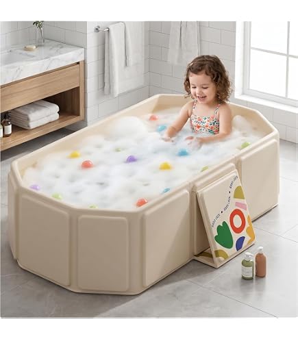 Amazon.co.jp: Bounvi ベビーバス 折り畳み ポータブル バスタブ 沐浴 