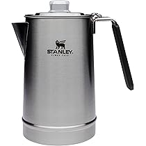 Coletti ステンレススチール 9カップ コーヒーパーコレーター The Bozeman | Original Camping Coffee Pot - Stainless Steel