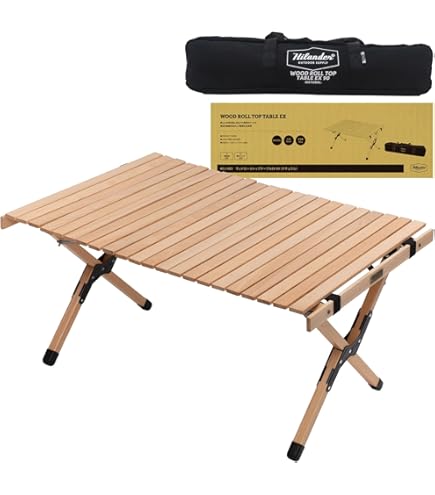 Amazon | Hilander(ハイランダー) ウッドロールトップテーブル3