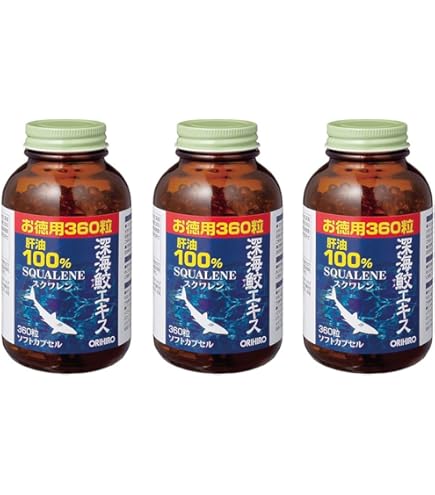 オリヒロプランデュ 深海鮫エキスカプセル スクワレン　 360粒　10個 深海鮫エキスカプセル徳用 60日分 360粒 ORIHIRO｜オリヒロプランデュ