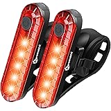 Bright Rechargeable Rear Bike Light Set - Suit Day & Night Riding - Safety Taillights for Cycling Road, Gravel or Mountain - 