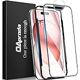 【1枚が3枚に匹敵 ・一体式防塵設計】OAproda ガラスフィルム iPhone 15用 全面保護 硬度が9Hを超え アイフォン 15フィルム 強化ガラス 強化黒縁 耐衝撃 受話口防塵 飛散防止 ガイド枠付き 貼付簡単 サラサラ iPhone15対