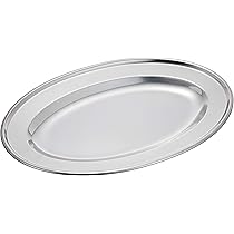 シルバー小判皿 3枚セット45cm Amazon｜AG 18-0 巻渕小判皿 8インチ｜カレー・パスタ皿 オンライン通販