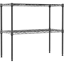 Amazon｜IZEUK スチールラック 2段 高さ伸縮メッシュ 収納棚 防錆加工