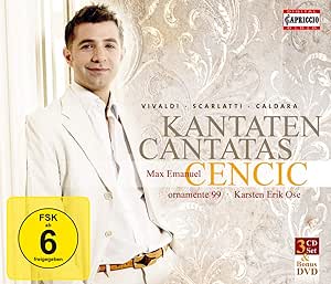 Amazon マックス エマヌエル ツェンチッチ カンタータ集 Max Emanuel Cencic Kantaten Cantatas 3cds Bonus Dvd マックス エマヌエル ツェンチッチ ライトクラシック ミュージック