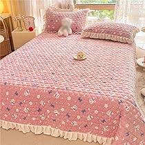 Amazon｜ベッドカバー マルチカバー 150*210*1 北欧 ピンク 寝具