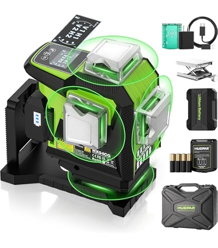 Amazon | 16ラインレーザー墨出し器、4D自動セルフレベリング緑色