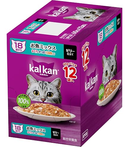 Amazon | カルカン パウチ 18歳から 70g×16袋 まぐろ シニア 高齢期