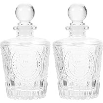 Amazon.co.jp: Lurrose アロマガラスボトル 150ml 2個セット ローマ風