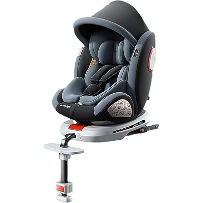 Amazon | HZDMJ チャイルドシート 360度 回転式 ISOFIX対応 成長に