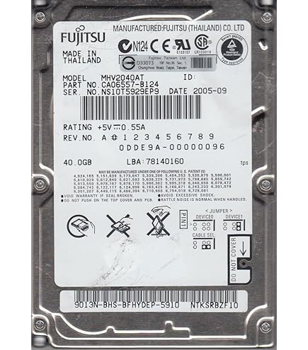 Amazon | 【中古HDD】東芝 2.5ｲﾝﾁ内蔵HDD 40GB MK4025GAS IDE/ATA100