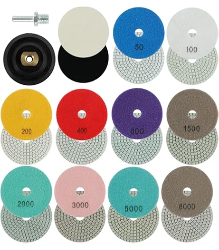 3pcs 4 Inch 100mm Dry/wet Diamond 3 Step Polishing Pads Granite Polishing Tool Concrete Marble Polishing Cleaning Tool Hand Tools - View #10