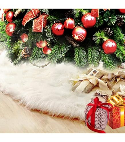 Amazon.co.jp: Steppiano クリスマスツリースカート ファー 足元