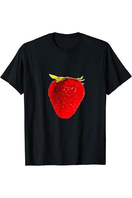 Amazon | ストロベリーフルーツシャツ イチゴの種類 コテージコア T 