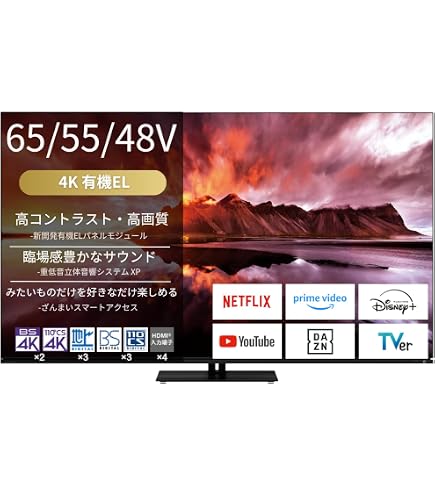 Amazon.co.jp: REGZA 48インチ 有機EL 48X8900N スマートテレビ Dolby