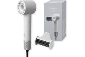SALONIA サロニア スムースシャインスマートドライヤー アッシュホワイト SAL25120AW ヘアドライヤー 大風量 速乾 マイナスイオン