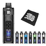 【6ml*デュアルメッシュ】ユーウェル TYPHOS POD System |タイフォス|CoreShield構造|デュアルメッシュ|FlavorKitchenミニポーチ付属｜6ml/2000mAh｜電子タバコ VAPE 本体 スターターキット (Polar Black)