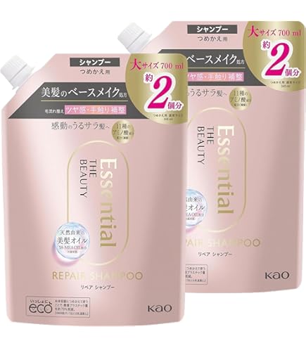 Amazon | 花王 エッセンシャル さらさら速乾 シャンプー 詰替え用