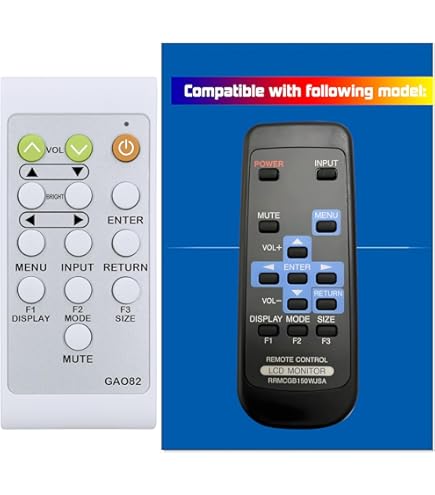 Amazon | シャープディスプレイLCDモニター用交換用リモコン