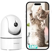 Amazon.co.jp: 【300万画素・QRコードWIFI接続】COOAU 見守りカメラ