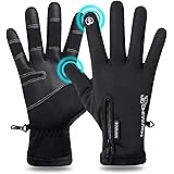 Winter Gloves,H HOME-MART Men's Cycling Gloves with Touch Screen Fingers,Winter Thermal Warm Gloves for Men and Women Windpro