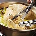 独楽 コラーゲンたっぷりのタッカンマリ 鍋料理セット 韓国の水炊き 九州産ブランド鶏 なでしこ姫鶏 半身 1/2羽 下処理済み 約1.1kg 大人2～3人前 特製鶏だし カルグス 自家製タテギ付き