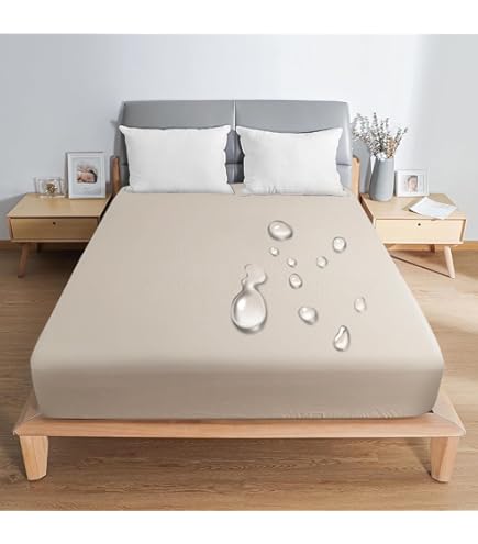 Amazon｜【2枚組】蒸れを逃がす コットン 防水ボックスシーツ マモル