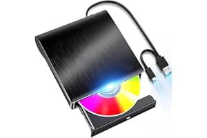 CD DVDドライブ 外付け【2025革新モデル】外付けDVDドライブ 高速処理 8XDVD& 24XCD 光学ドライブ外付け 読取/書込可 バスパワー USB 2.0/3.0&Type-C両接続 外付けCDドライブ Window/Vista/Lin