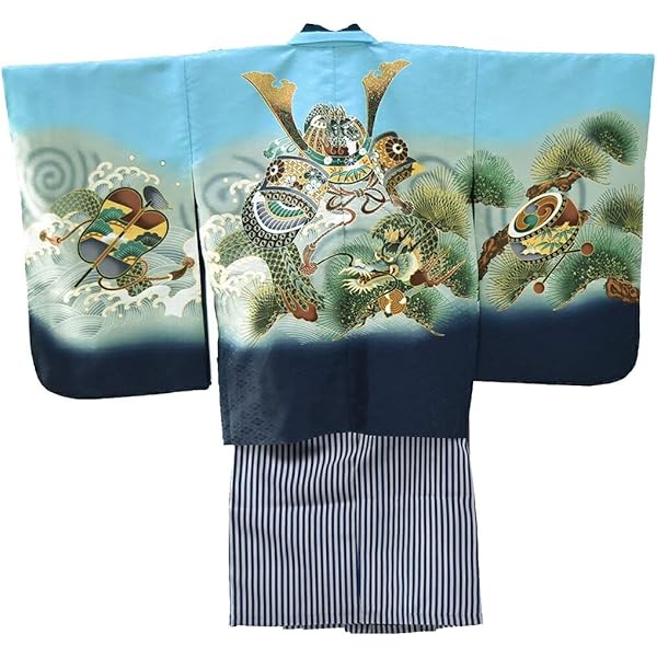 七五三五歳‼️完全️フルセット美品❤️新作黒×赤鷹煌びやか❤️家からは一切なし Amazon | 七五三 着物 男の子 5歳 [なごみや] アンサンブル10点