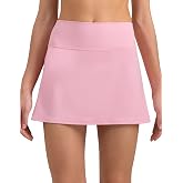 Colorfulkoala Dreamlux Tennis Skirts | Bulit-in Shorts with Pockets, Skorts for Women, High Waisted, Buttery Soft, Mini, A Li
