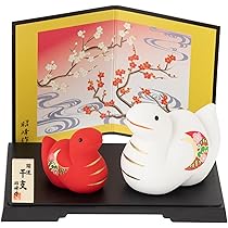 干支置物　戌　年代物　昭和アンティーク　レトロ　送料込み Amazon.co.jp: 瀬戸陶芸社 2025年 干支 置物 置き物 コンパクト