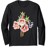 Amazon 美しいグロキシニアの花のイラストブルーム植物愛好家 Tシャツ Tシャツ カットソー 通販