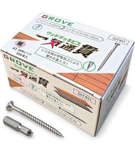 Amazon | ダンドリ 座掘りと下穴用キリWK3.5 ウッドデッキ用 | キリ