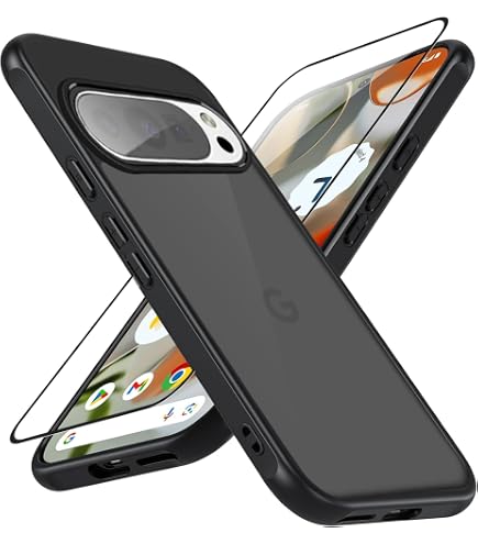 Amazon.co.jp: For Google 10/10 Proケース ブラック ガラスフィルム