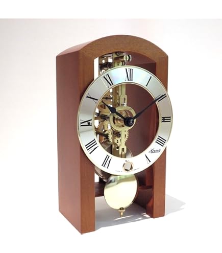 Amazon.co.jp: ヘルムレ 三角錐デザインクロック 機械式14日巻