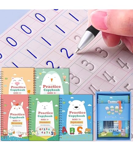 Watch Grooved Traceable Reusable Handwriting Practice Copybook On